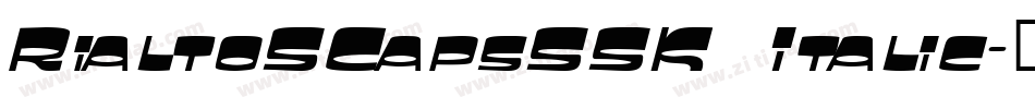 RialtoSCapsSSK Italic字体转换